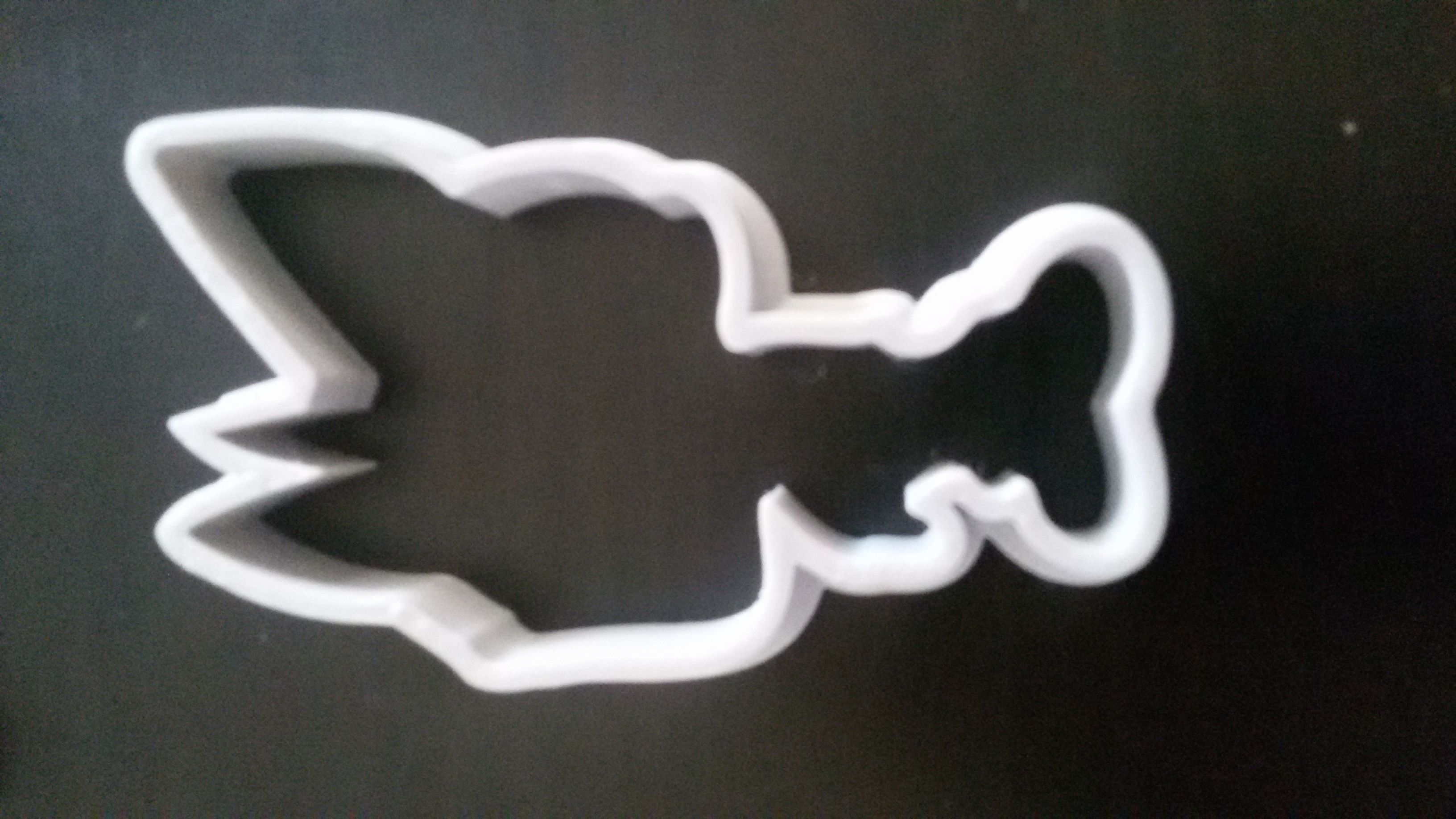 Top Wing Baddy McBat Cookie Cutter Detailed 3D print model_1