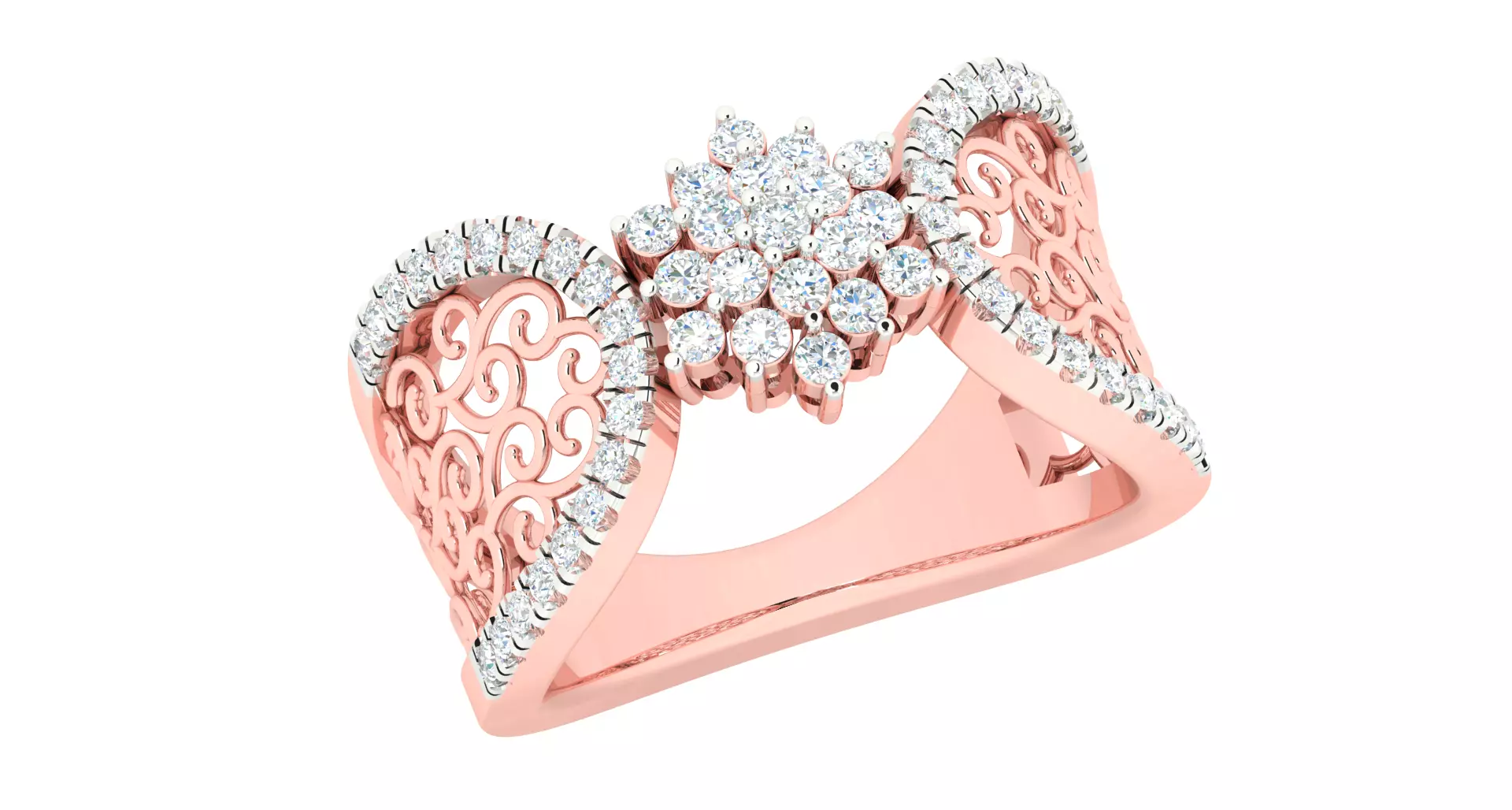 Women ring 3dm stl render detail 3D print model 3D print model_0