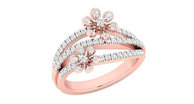 Women ring 3dm stl render detail 3D print model 3D print model