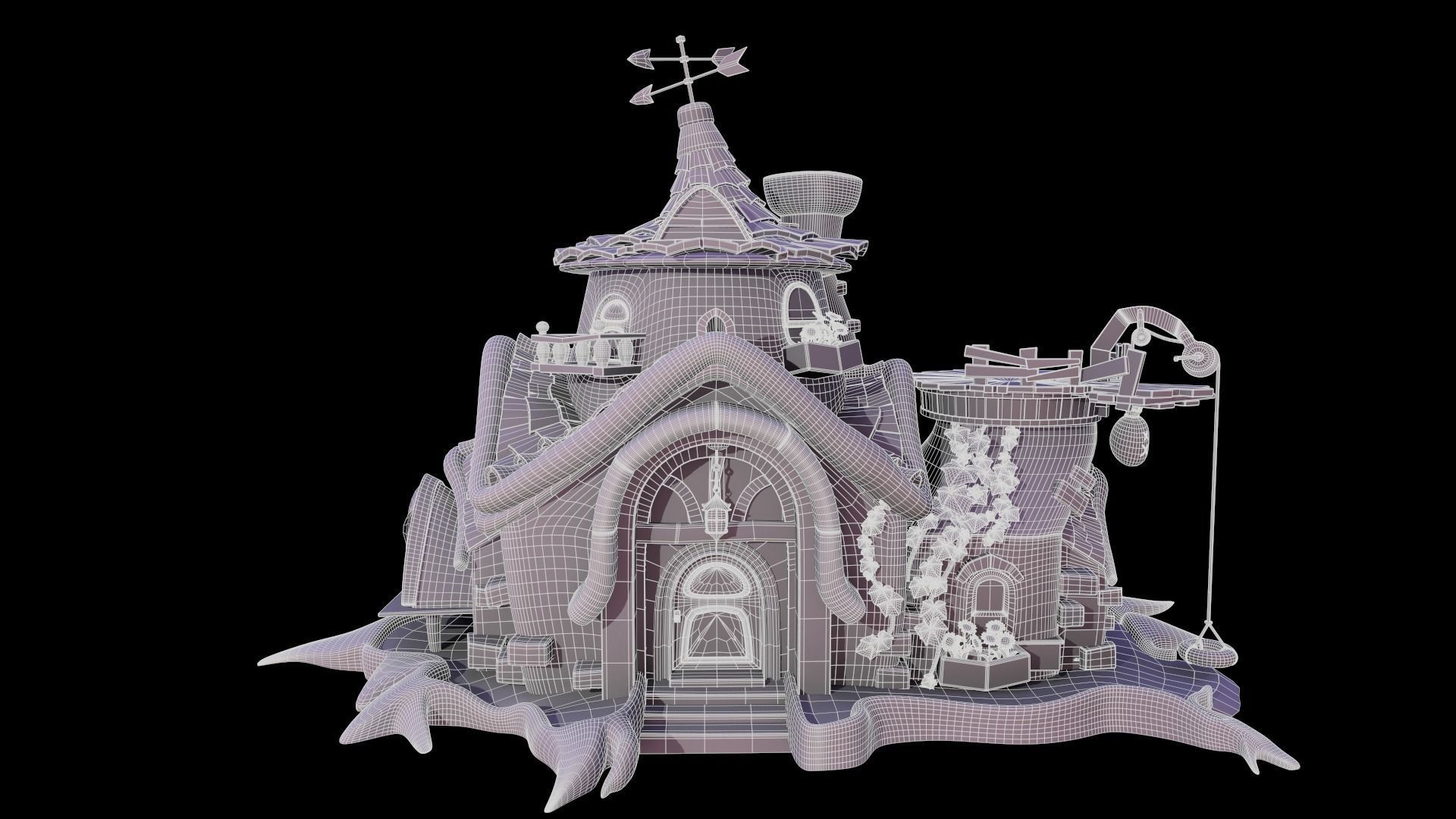 Asset - Cartoons - Background - House Livingroom - 02 3D model_11