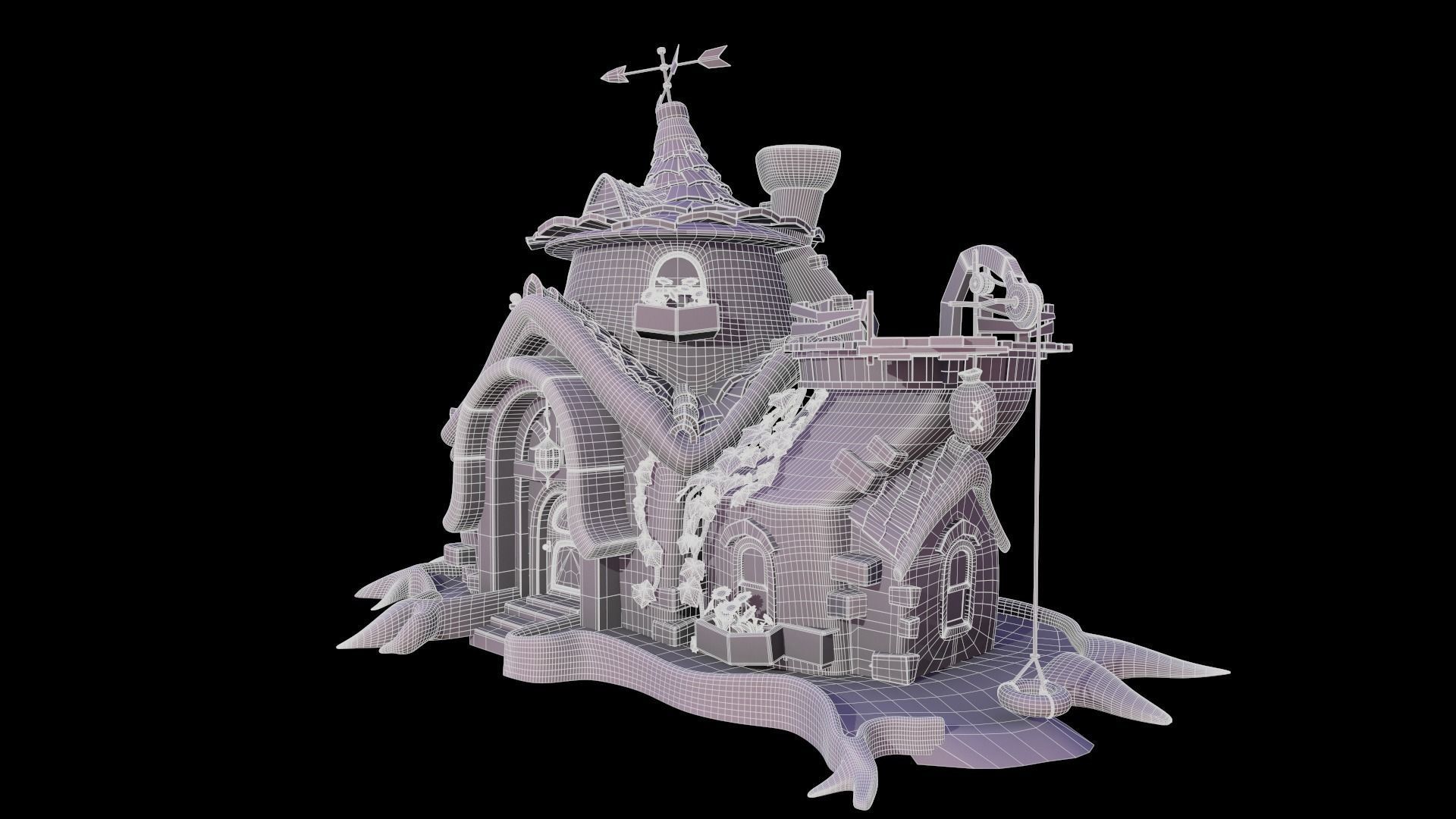 Asset - Cartoons - Background - House Livingroom - 02 3D model_13