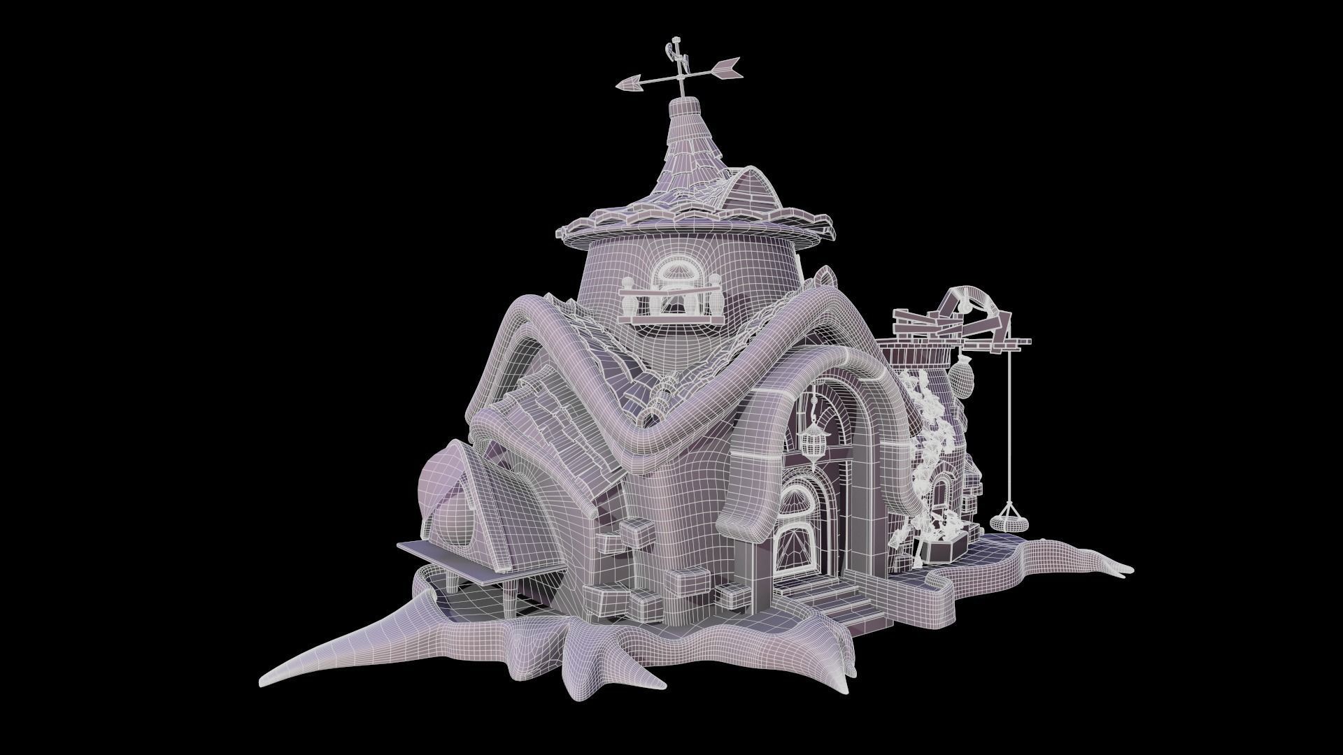 Asset - Cartoons - Background - House Livingroom - 02 3D model_14