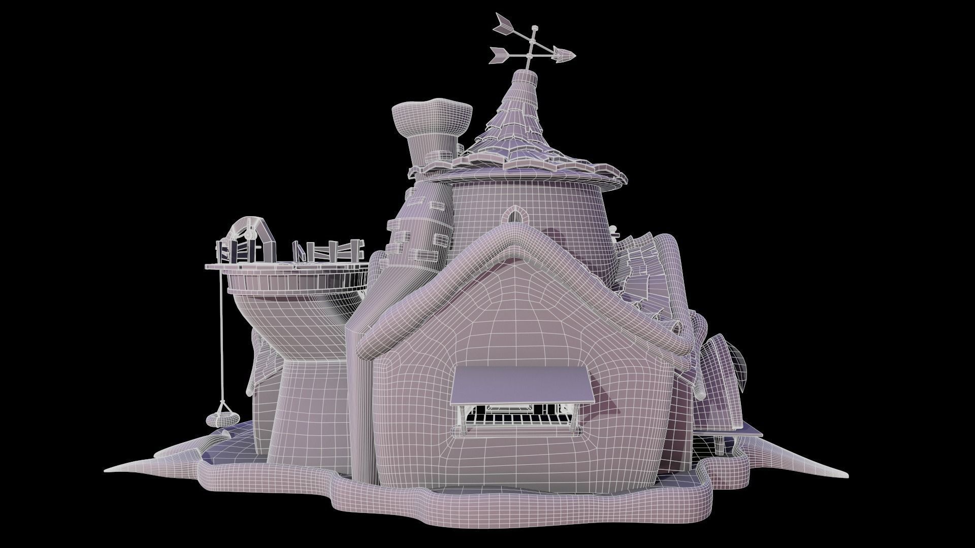 Asset - Cartoons - Background - House Livingroom - 02 3D model_12