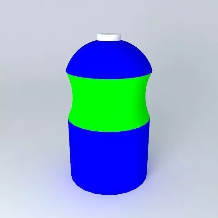 Water Bottle Free 3D model_0