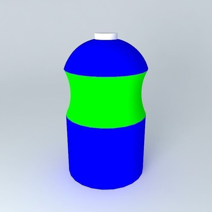 Water Bottle Free 3D model_2