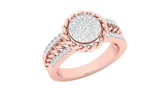 Women ring 3dm stl render detail 3D print model 3D print model