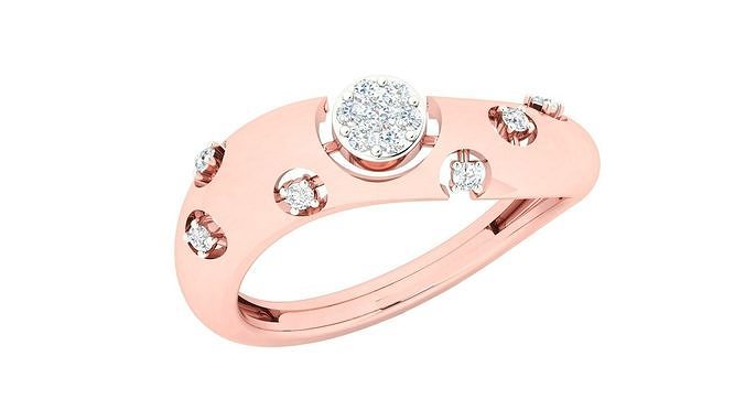 Women ring 3dm stl render detail 3D print model 3D print model