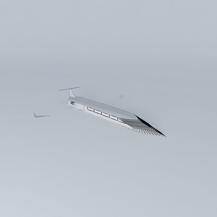 Learjet 45 Free 3D model_4