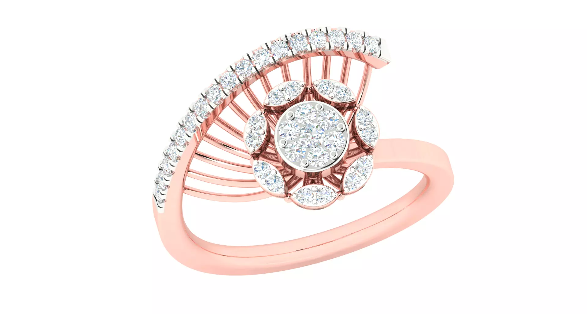 Women ring 3dm stl render detail 3D print model 3D print model_0