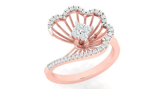 Women ring 3dm stl render detail 3D print model 3D print model