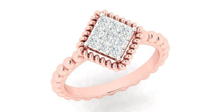 Women ring 3dm stl render detail 3D print model 3D print model