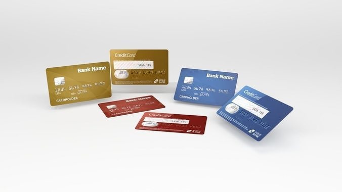 Credit Card Low-poly 3D model