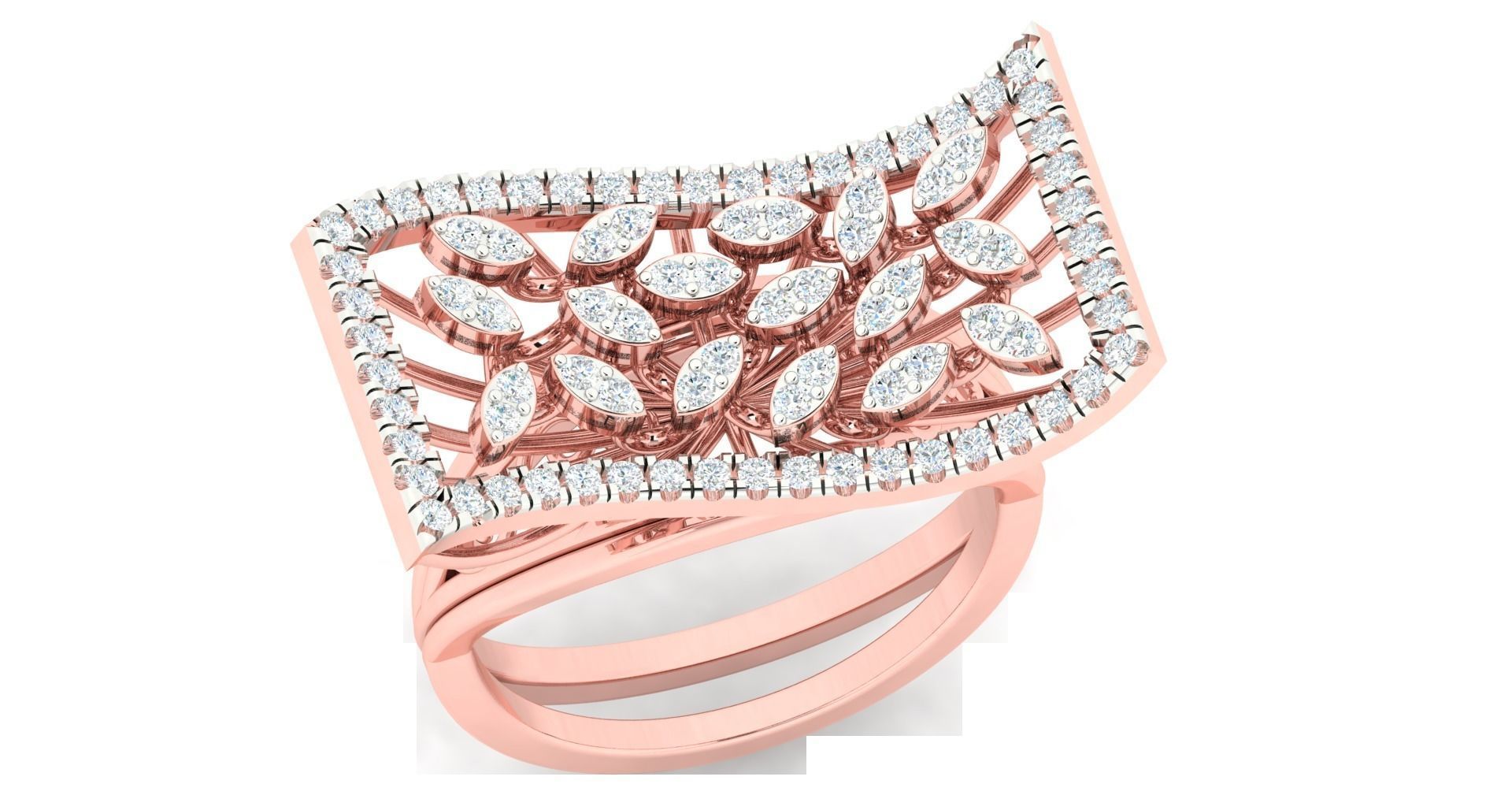 Women ring 3dm stl render detail 3D print model 3D print model_2