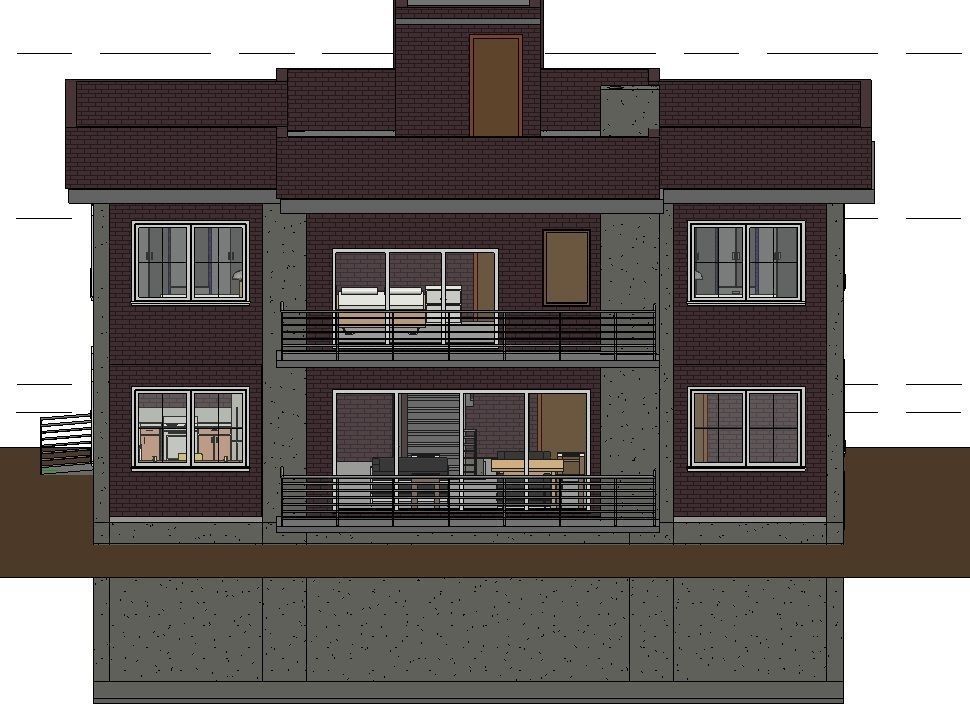 3 Storey House 3D model_1