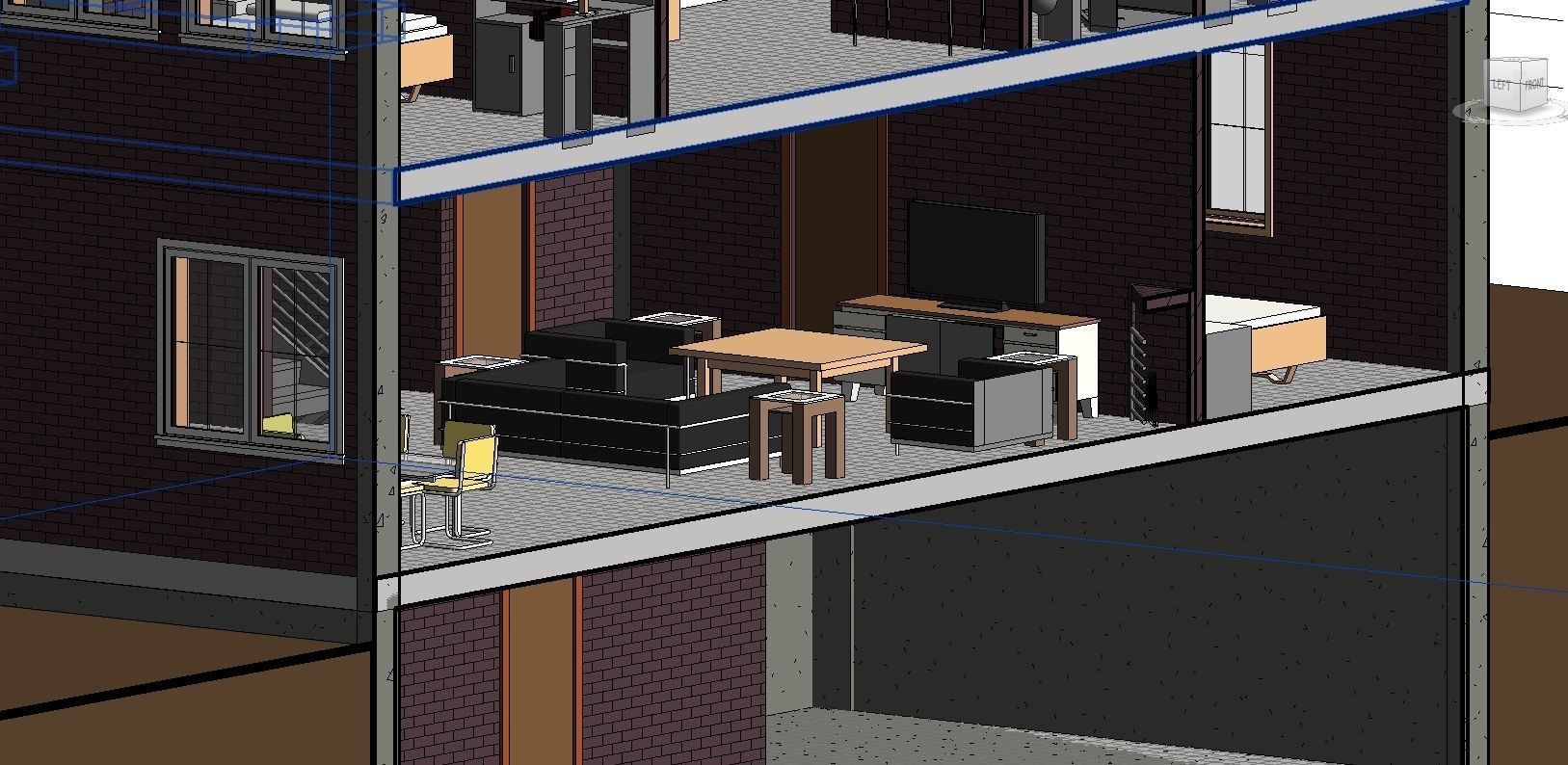 3 Storey House 3D model_3