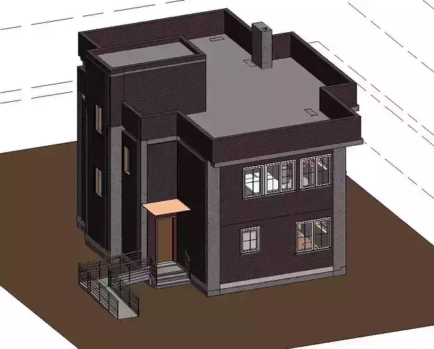 3 Storey House 3D model