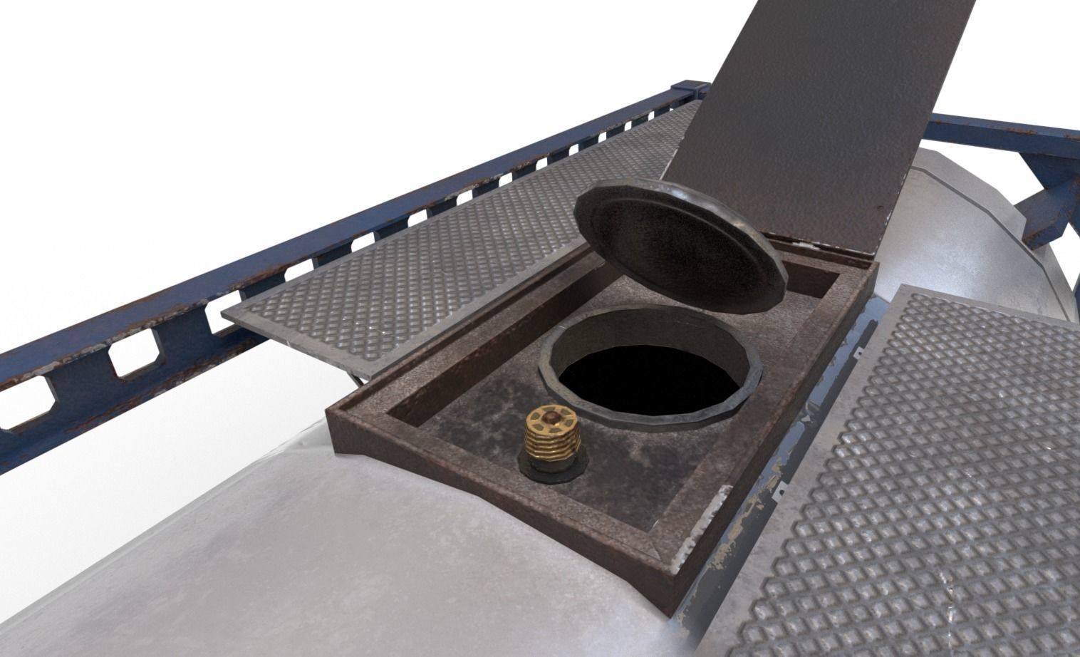 Liquid tank Low-poly 3D model_6