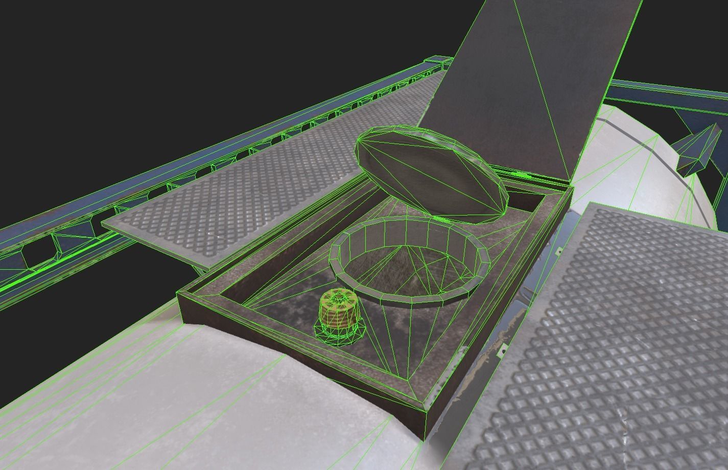 Liquid tank Low-poly 3D model_7