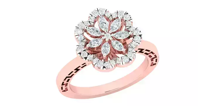 Women ring 3dm stl render detail 3D print model