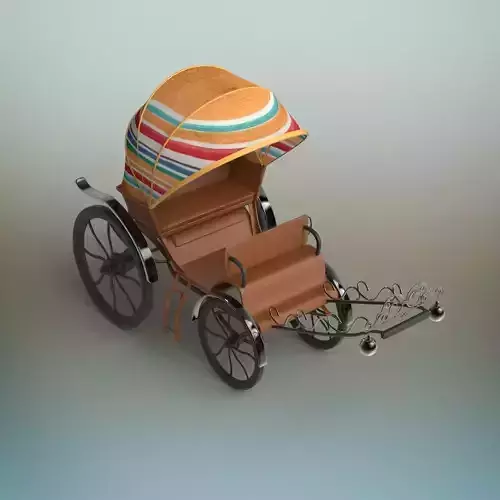 Carriage horse drawn