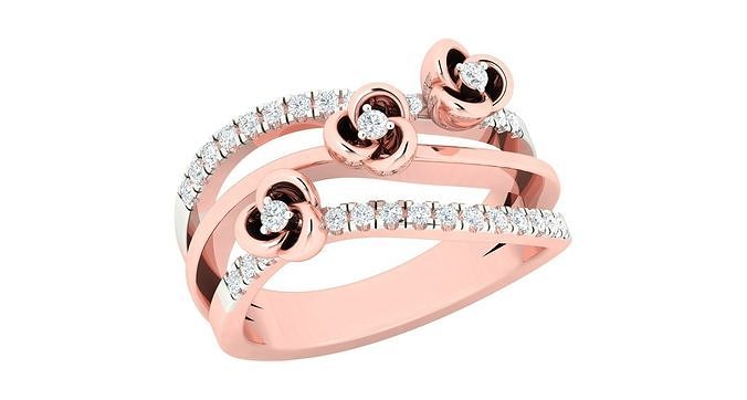 Women ring 3dm stl render detail 3D print model 3D print model