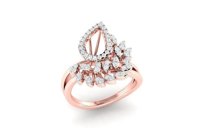 Women ring 3dm stl render detail 3D print model 3D print model