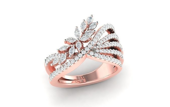 Women ring 3dm stl render detail 3D print model 3D print model