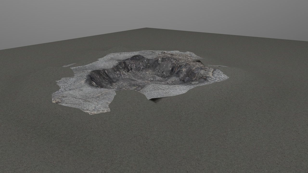 Pothole - design 2 Low-poly 3D model_8