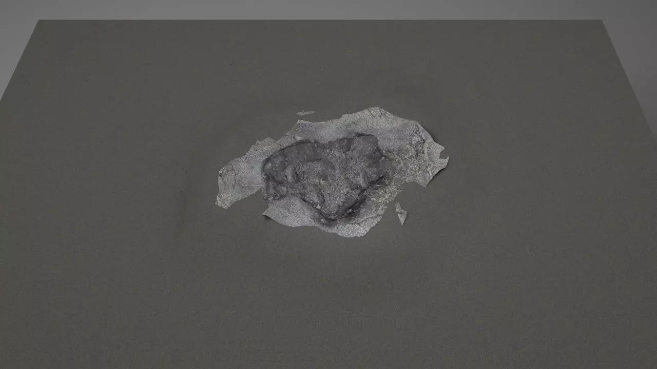 Pothole - design 2 Low-poly 3D model_0