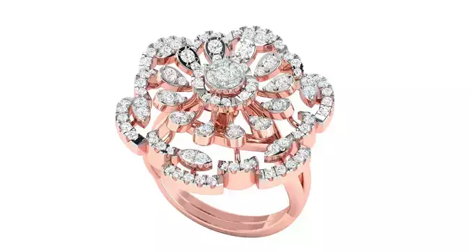 Women ring 3dm stl render detail 3D print model 3D print model