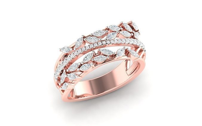 Women ring 3dm stl render detail 3D print model 3D print model