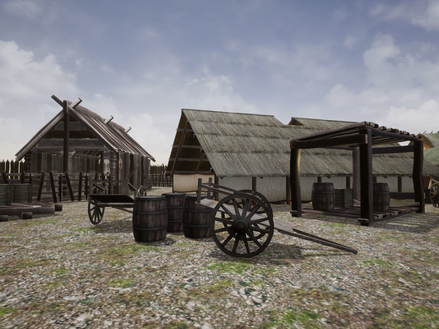 Viking Village for Unreal Low-poly 3D model_19