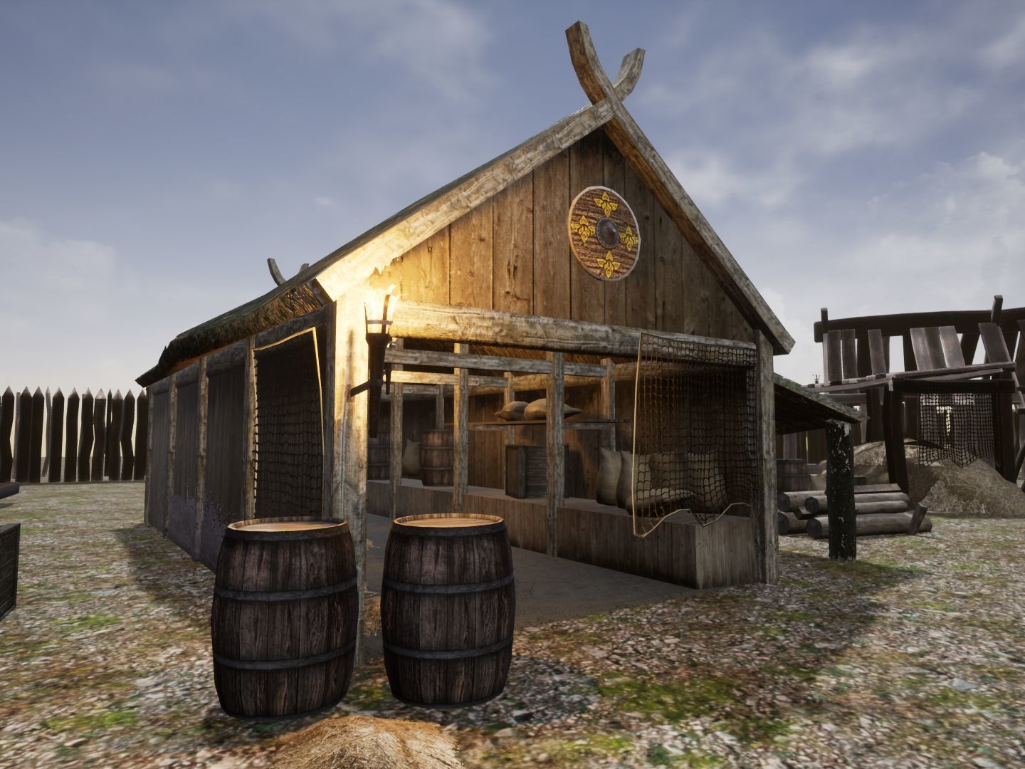 Viking Village for Unreal Low-poly 3D model_4