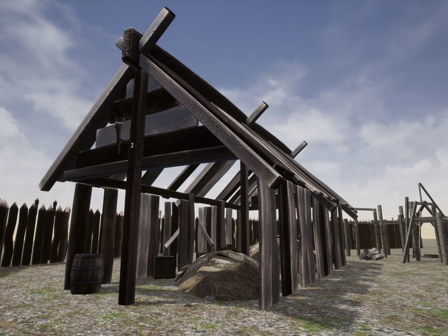Viking Village for Unreal Low-poly 3D model_20