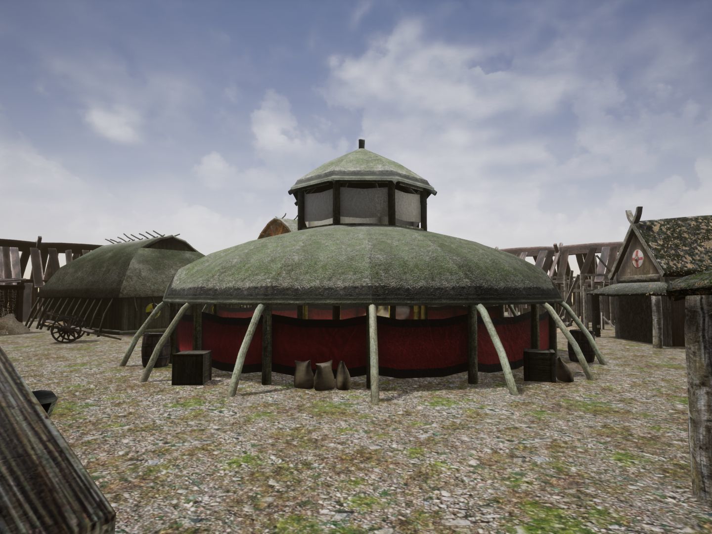 Viking Village for Unreal Low-poly 3D model_6