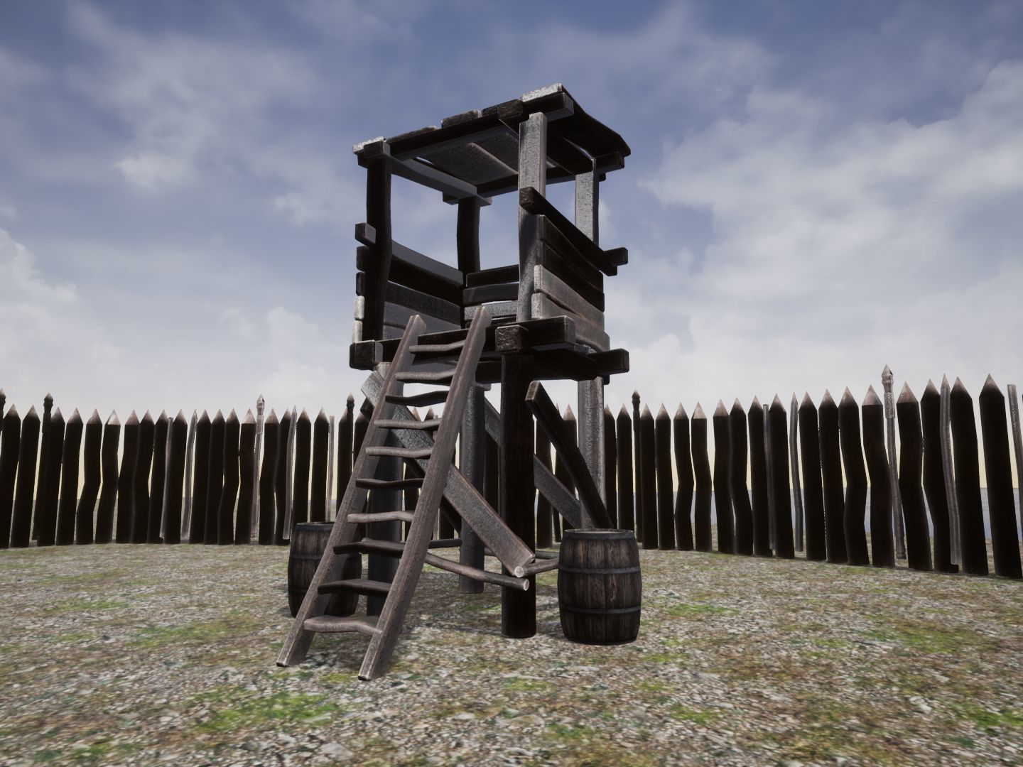 Viking Village for Unreal Low-poly 3D model_18