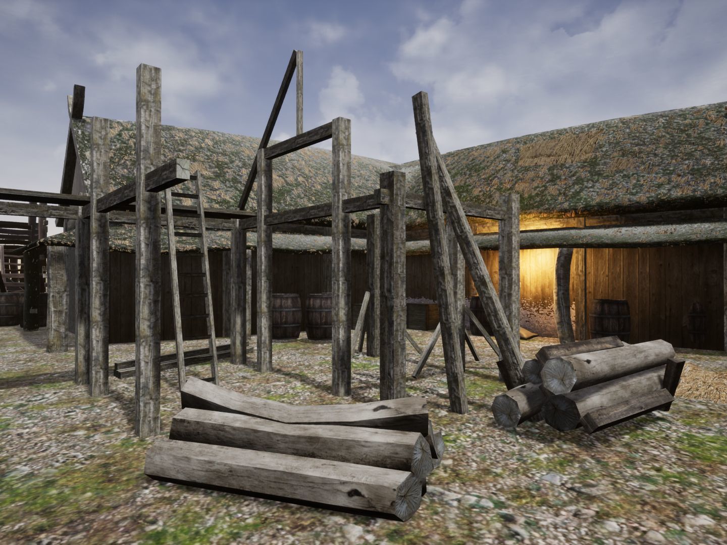 Viking Village for Unreal Low-poly 3D model_8