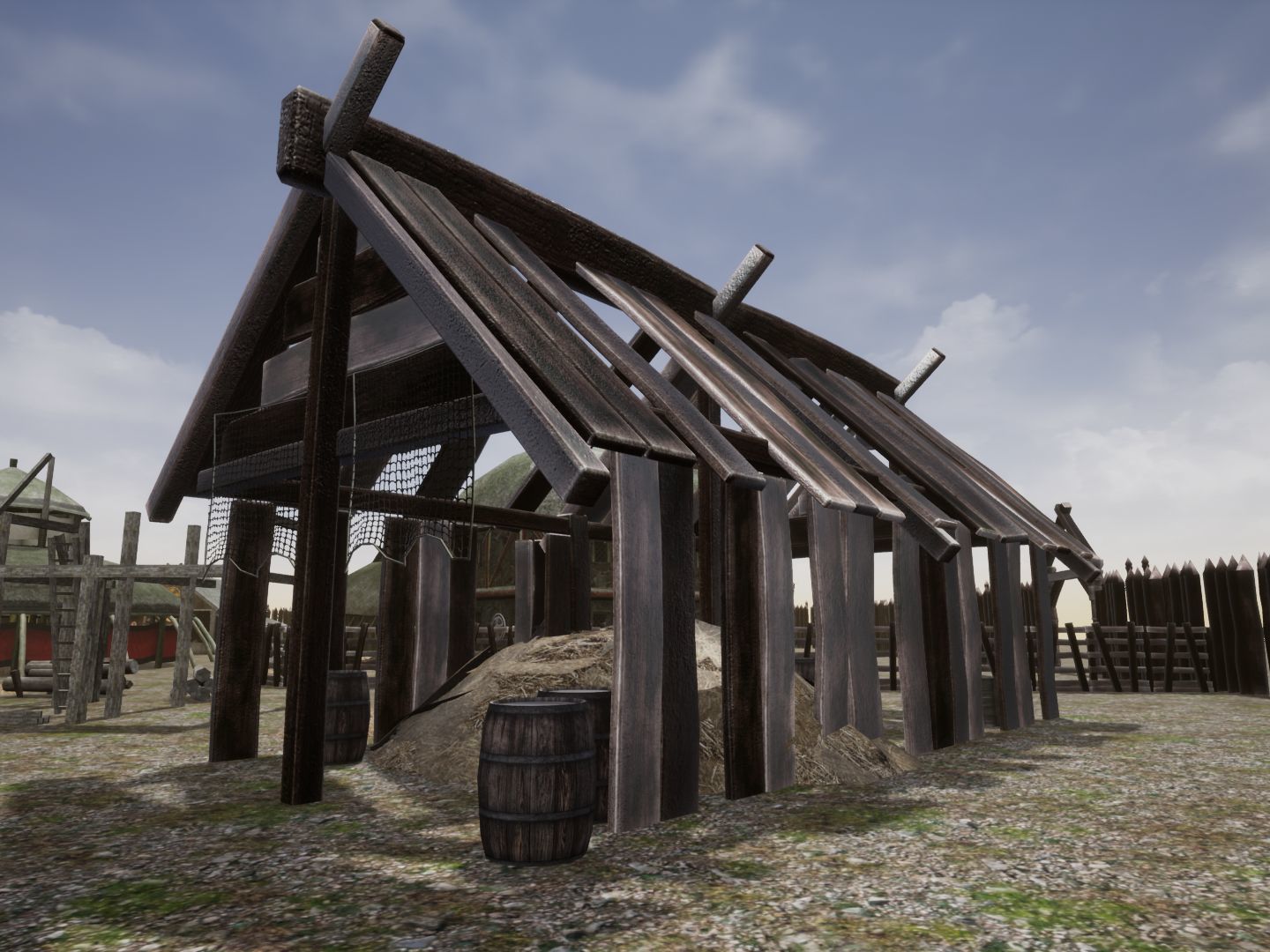 Viking Village for Unreal Low-poly 3D model_9