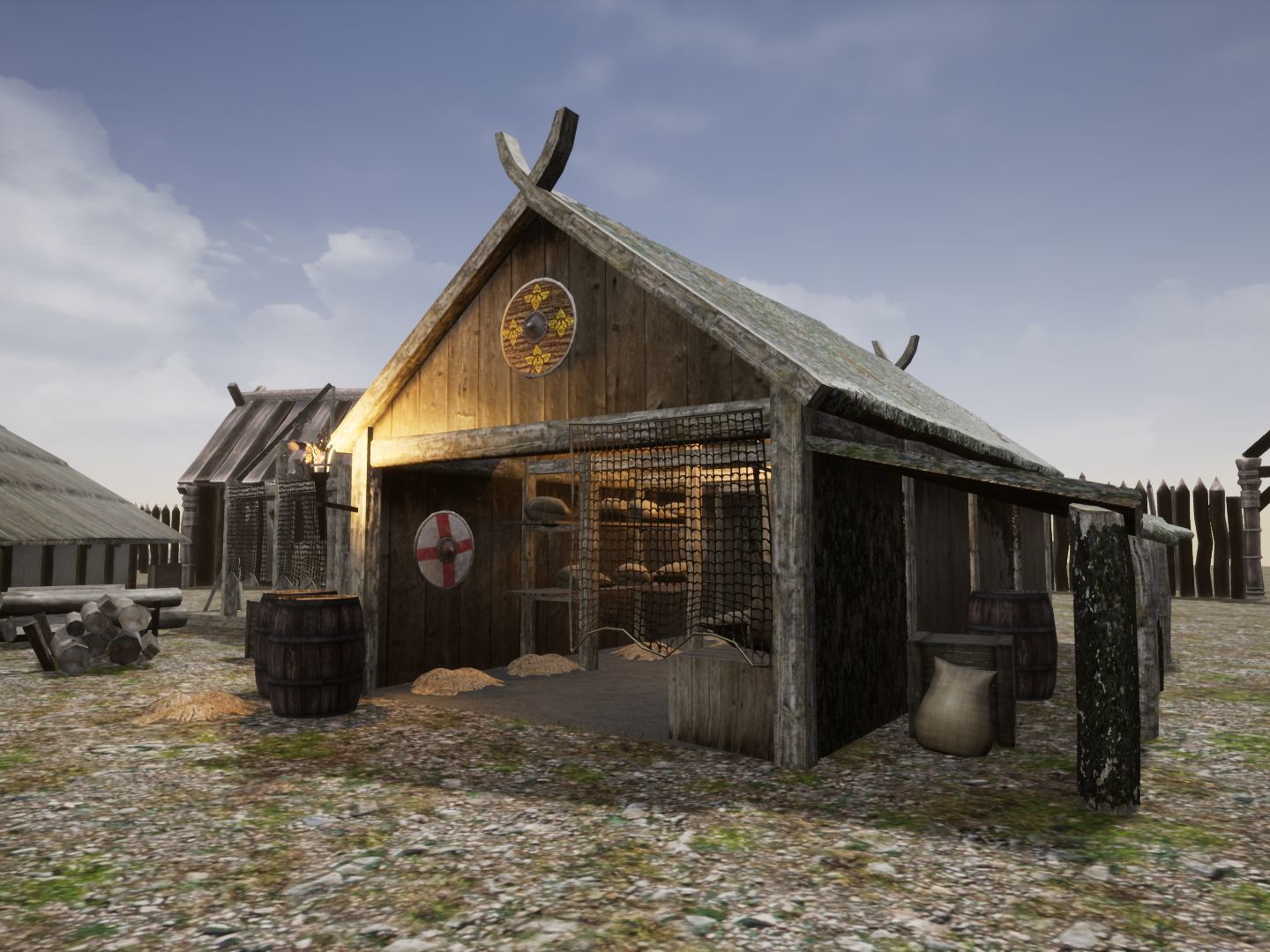 Viking Village for Unreal Low-poly 3D model_7