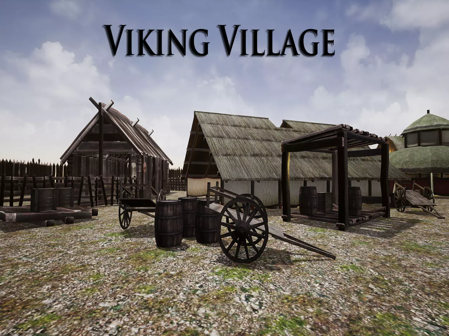 Viking Village for Unreal Low-poly 3D model_0