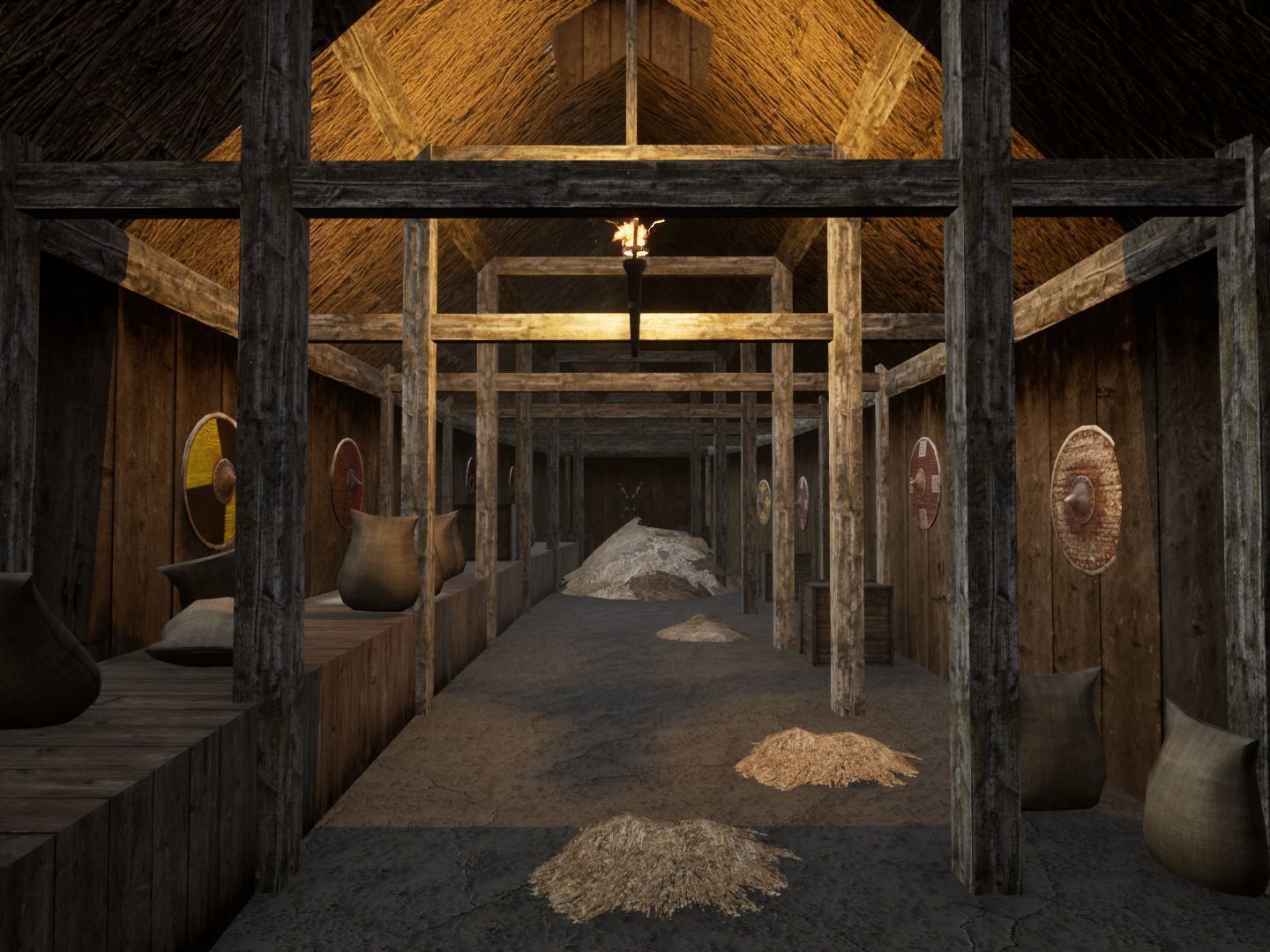 Viking Village for Unreal Low-poly 3D model_16
