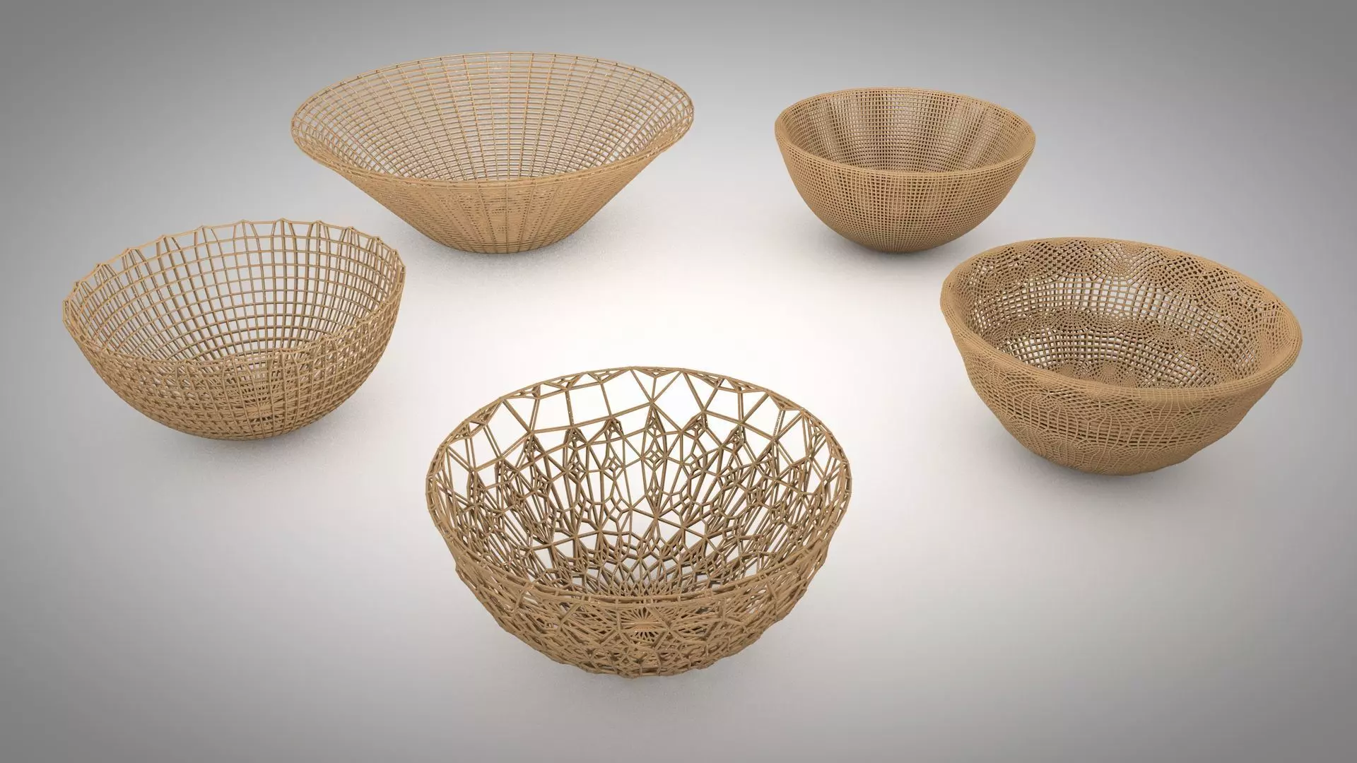 Baskets bowl 3D model_0