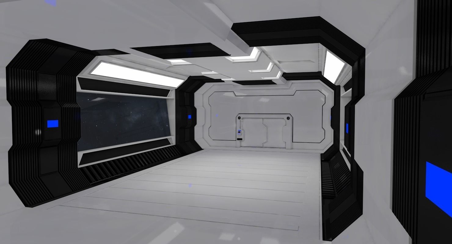 Sci Fi Interior 3D model_2