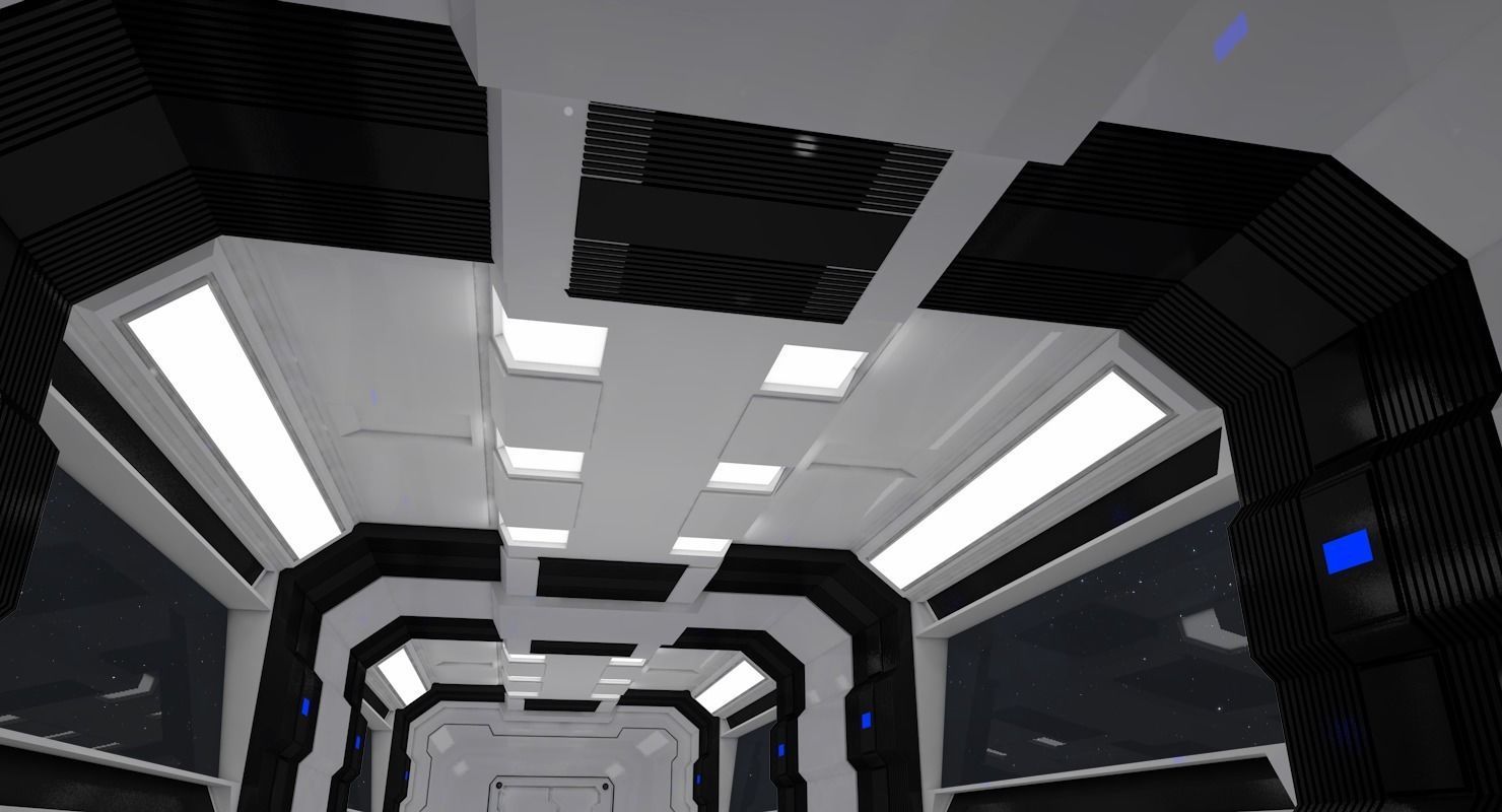 Sci Fi Interior 3D model_1