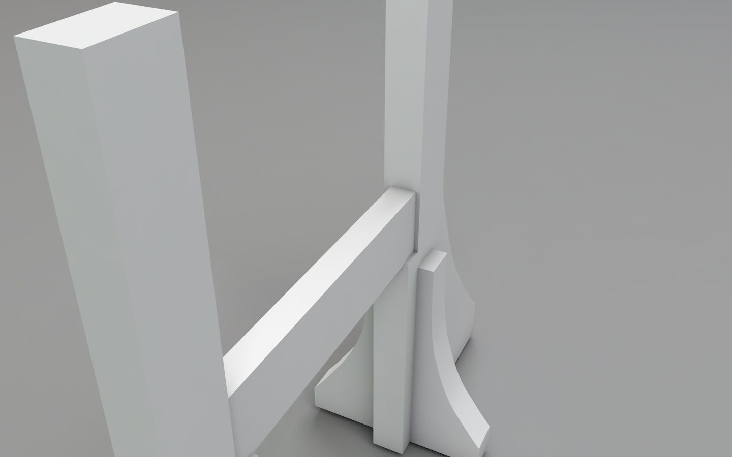 Capital gate low Low-poly 3D model_6