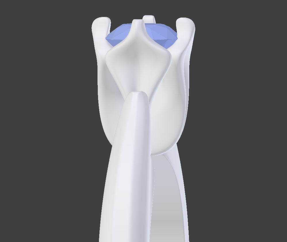 Tulip Ring 3D print model_8