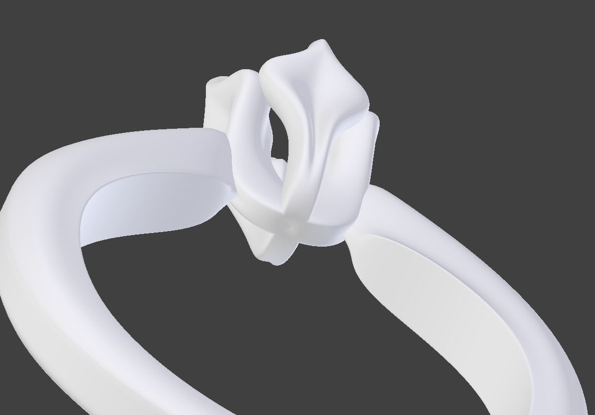 Tulip Ring 3D print model_6