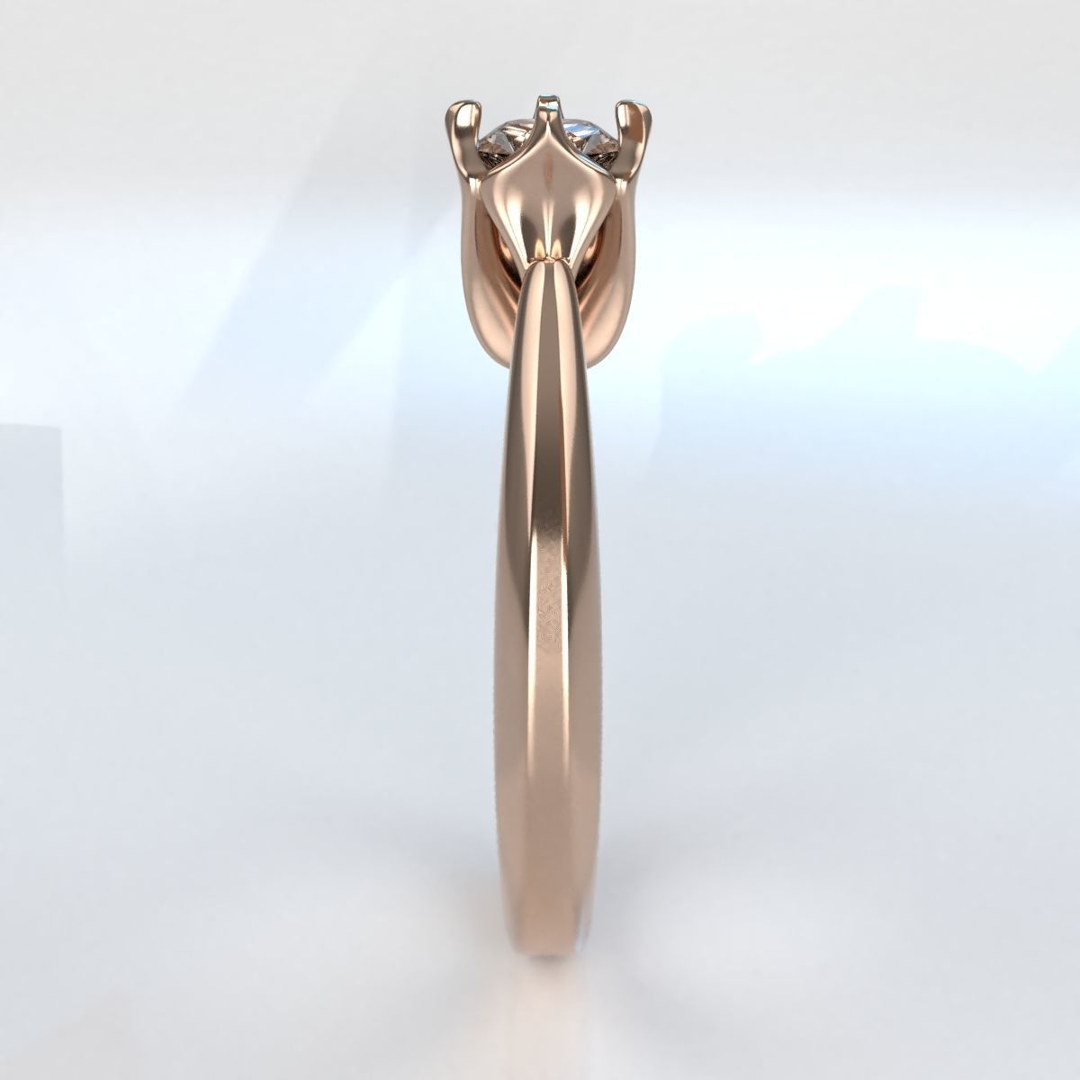 Tulip Ring 3D print model_2