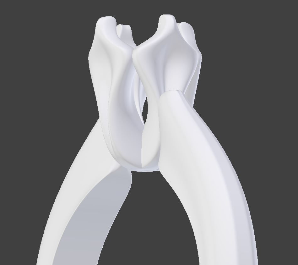 Tulip Ring 3D print model_5