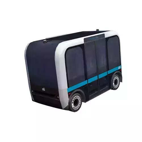 Driverless shuttle Olli low poly model Low-poly 3D model